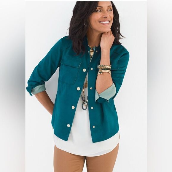 Chico's Jackets & Blazers - Chico’s Double Face Suede Jacket